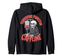 Survivre Monday Purely on Caffeine Skeleton Sweat à Capuche
