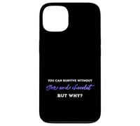 Survivre sans Sexe ni Chocolat, mais Pourquoi Citation Humour Adulte Coque pour iPhone 13