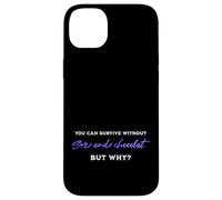 Survivre sans Sexe ni Chocolat, mais Pourquoi Citation Humour Adulte Coque pour iPhone 14 Plus