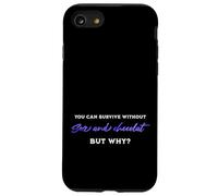 Survivre sans Sexe ni Chocolat, mais Pourquoi Citation Humour Adulte Coque pour iPhone SE (2020) / 7/8