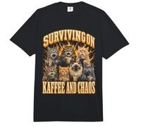 Survivre sur Kaffee et Chaos Professeur d'allemand Comfort Colors Adult Heavyweight T-Shirt