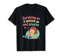 Survivre sur l'anime et Les collations Chibi Graphic Art T-Shirt