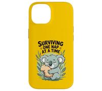 Survivre une sieste à la fois - Koala endormi mignon Coque pour iPhone 14
