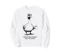 Survivre Uniquement par dépit de Funny Goose Sarcastic Sweatshirt