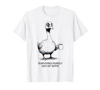 Survivre Uniquement par dépit de Funny Goose Sarcastic T-Shirt