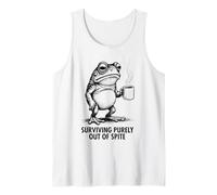 Survivre Uniquement par dépit Funny Frog Sarcastic Débardeur