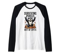 Survivre Uniquement par méchanceté et Sarcastique de Funny Badger Manche Raglan