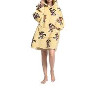 Surwin Animal Kawaii Sweat à Capuche Surdimensionné Long Chaude et Doux Polaire Confortable Couverture à Capuche Portable avec Poche pour Adulte Femme Homme