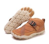 Surwin Bottes Hiver Femme Classic, Femme Bottines Chaussure Chaud Botte Courte Confortable Casual Chaussures Extérieur Antidérapant pour Randonnée Ville Neige 36-47 (Kaki,47)