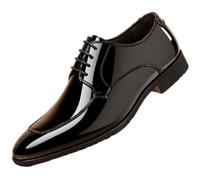 Surwin Chaussures Habillées pour Homme, Chaussures Ville à Lacets Classic en PU Cuir EU 38-48 Derby Entreprise Élégant Confortable Antidérapant pour Affaire Bureau Soirée