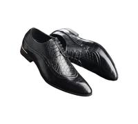 Surwin Chaussures Habillées Ville Classiques en Cuir, Homme Entreprise à Lacets et Derbies Confortable pour Le Bureau, Antidérapant Chaussures d'affaires pour Homme (1738 Noir,39)