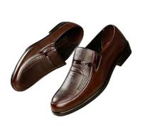Surwin Chaussures Habillées Ville Classiques en Cuir Oxford, Homme Entreprise à Lacets et Derbies Confortable et Design Antidérapant pour Le Bureau, Chaussures d'affaires (Marron,43)