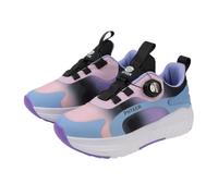 Surwin Chaussures roulettes Enfant, Couleur Dégradée Chaussures de Skateboard Fille Garçon avec 4 Roues Basket à roulettes Boucle Pivotante Sneakers Roller Skateboarding Shoes (Violet,32)