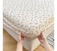Surwin Drap Housse, Draps Housses Doux, Modèle Simple Surmatelas Lavable Ajustable, Housse Matelas avec Bonnet 25 cm, Microfibre Protege Matelas avec Une Rebord Élastique (Rose,90x200cm)