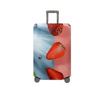Surwin Elastique Housse de Valise Luggage Cover, Fraise Rouge Modèle 3D Protéger Étui avec Fermeture Éclair, Lavable Réutilisable Anti-Rayures Bagages Voyage Couvre (Style 6,XL (30-32 Pouces))