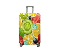 Surwin Elastique Housse de Valise Luggage Cover, Fruits Colorés Modèle 3D Protéger Étui avec Fermeture Éclair, Lavable Réutilisable Anti-Rayures Bagages Voyage Couvre (Style 6,XL (30-32 Pouces))