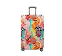 Surwin Elastique Housse de Valise Luggage Cover, Fruits Colorés Modèle 3D Protéger Étui avec Fermeture Éclair, Lavable Réutilisable Anti-Rayures Bagages Voyage Couvre (Style 2,M (22-24 Pouces))