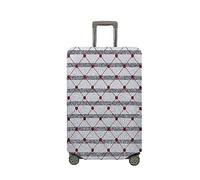 Surwin Elastique Housse de Valise Luggage Cover, Impression 3D Protéger Étui avec Fermeture Éclair, Lavable Réutilisable Anti-Rayures Bagages Voyage Couvre (imprimé Jean 2,M (22-24 Pouces))