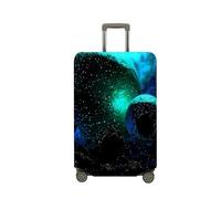 Surwin Elastique Housse de Valise Luggage Cover, Impression 3D Protéger Étui avec Fermeture Éclair, Réutilisable Anti-Rayures Bagages Voyage Couvre (étoiles interstellaires 2,M (22-24 Pouces))