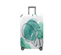 Surwin Elastique Housse de Valise Luggage Cover, Tropicale 3D Protéger Étui avec Fermeture Éclair, Lavable Réutilisable Anti-Rayures Bagages Voyage Couvre (botanique 6,XL (30-32 Pouces))