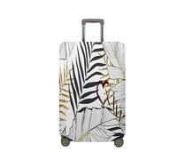 Surwin Elastique Housse de Valise Luggage Cover, Tropicale 3D Protéger Étui avec Fermeture Éclair, Lavable Réutilisable Anti-Rayures Bagages Voyage Couvre (botanique 2,M (22-24 Pouces))