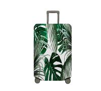 Surwin Elastique Housse de Valise Luggage Cover, Tropicale 3D Protéger Étui avec Fermeture Éclair, Lavable Réutilisable Anti-Rayures Bagages Voyage Couvre (botanique 1,M (22-24 Pouces))