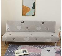 Surwin Housse de Clic Clac élastique Canapé 2/3 Places, Housse de Canapé sans Accoudoir Couverture de Canapé-lit Universel Tout Couvert Canapé Pliant Protecteur (155-190cm,Romantique Amour)