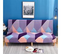 Surwin Housse de Clic Clac Élastique Canapé 2/3 Places Moderne Housse de Canapé sans Accoudoir Couverture de Canapé-lit Tout Couvert Canapé Pliant Protecteur (L:190-230cm,Géométrie)