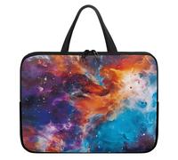 Surwin Housse Ordinateur avec Poignée, Motif Planète 3D Housse Ordinateur Portable Imperméable Housse pour Ordinateur avec Fermeture Éclair, Sac de Transport Pc (12 Pouces,Galaxie)