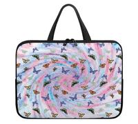 Surwin Housse pour Ordinateur Portable, Motif Papillon Housse Imperméable Ordinateur Portable Housse de Protection Ordinateur avec Poignée et Fermeture Éclair (Style tie-Dye,17 Pouces)
