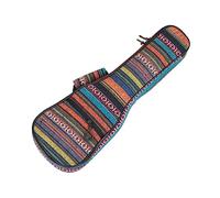 Surwin Housse pour Ukulélé Etui Sac Ukulélé Rembourré avec Bretelles Réglables, Fermeture à Glissière, Sac pour Ukulélé 21 23 26 Pouces, pour Soprano/Concert (21 pouces,Style A)