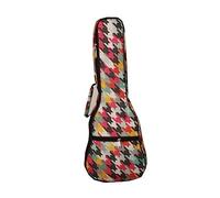 Surwin Housse pour Ukulélé Etui Sac Ukulélé Rembourré avec Bretelles Réglables, Fermeture à Glissière, Sac pour Ukulélé 21 23 26 Pouces, pour Soprano/Concert (Couleur,21 pouces)