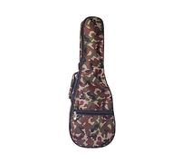 Surwin Housse pour Ukulélé Etui Sac Ukulélé Rembourré avec Bretelles Réglables, Fermeture à Glissière, Sac pour Ukulélé 21 23 26 Pouces, pour Soprano/Concert (27/26' Camouflage,#)