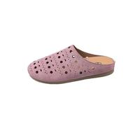 Surwin Mode Évidé Mules et Sabots Femme, Chaussons Mules Femme Été Pantoufles Sabot Respirant Antidérapant Sandales Été Confortable Chaussure de Tous Les Jours pour Intérieur Extérieur (Violet,38)
