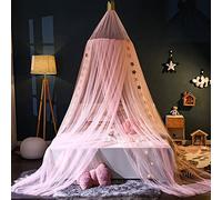 Surwin Moustiquaire de Lit, Universelle Grand Moustiquaire pour Lit Moustiquaire de lit en Forme de dôme Moustiquaire Lit pour Lit Simple Double King Size Enfant Adulte (rose 1)