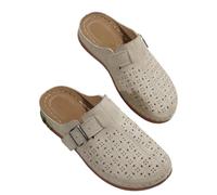Surwin Mules et Sabots Femme, Chaussons Femme Été Pantoufles Sabot Respirant Antidérapant Sandales Été Confortable Chaussure de Tous Les Jours pour Intérieur Extérieur 36-43EU (A1351 Beige,39)