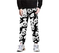 Surwin Pantalon de Jogging Unisexe Imprimé Panda Super Mignon 3D Homme Femme Grande Taille Taille Elastique Pantalons de Survêtement Casual Sweatpants (Panda B,M)