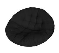 Surwin Papasan Coussins de Chaise Ronds, Housse de Coussin Papasan, 110cm Coussins pour Chaises de Jardin, Coussin de Chaise pour Intérieur,Extérieur,Salon,Jardin,Balcon (Noir)