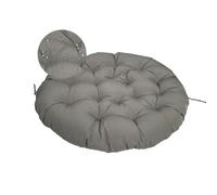 Surwin Papasan Coussins de Chaise Ronds, Housse de Coussin Papasan Coussins pour Chaises de Jardin Coussin de Chaise pour Intérieur, Extérieur,Salon, Jardin, Balcon (80x80cm,Anthracite)