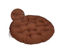 Surwin Papasan Coussins de Chaise Ronds, Housse de Coussin Papasan Coussins pour Chaises de Jardin Coussin de Chaise pour Intérieur, Extérieur,Salon, Jardin, Balcon (50x50cm,Café)