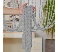 Surwin Rideau de Porte en Perles Pétillante, Lanternes Colorées Rideau Moustiquaire, Rideaux de Porte Anti Mouche, Separation de Piece Moustiquaire pour Chambre et Salon, Mariage (Gris,1x2m)