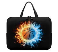 Surwin Sacoche pour Ordinateur Portable Porte-Documents Sacs À Main, Sac D'ordinateur Portable pour 10-17" Ordinateur Portable Ordinateur Portable Sacs À Bandoulière (17",Basket-Ball d)