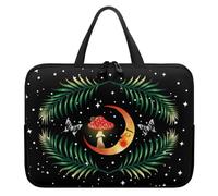 Surwin Sacoche pour Ordinateur Portable Porte-Documents Sacs Main, Sac D'ordinateur Portable pour 10"-17” Ordinateur Portable 3D Motifs Ordinateur Portable Sacs (12",Lune)