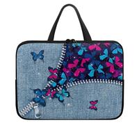 Surwin Sacoche pour Ordinateur Portable Porte-Documents Sacs Main, Sac D'ordinateur Portable pour 10-17" Ordinateur Portable Ordinateur Portable Sacs (15",Denim)