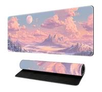 Surwin Tapis de Souris Gamer XXL, Grand sous Main Bureau pour Clavier et Souris, Impression Canyon Mouse Pad pour Gaming avec Bords Surpiqués et Base en Antidérapante (Jugement dernier,800x300mm)