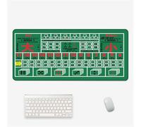 Surwin Tapis de Souris Gamer XXL, Grand sous Main Bureau pour Clavier et Souris, Style Texas Hold'em Mouse Pad pour Gaming avec Bords Surpiqués et Base en Antidérapante (Dés,800x300mm)