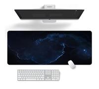 Surwin Tapis de Souris XXL,Motif Galaxie Tapis Souris Gaming Tapis de Souris de Jeu Mouse Mat Lavable Grand sous Main Bureau avec Base en Caoutchouc Antidérapante (300x800mm,Constellation)