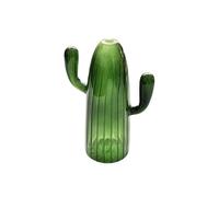 Surwin Vase en Verre, Vases Decoratifs Moderne pour Intérieur & Mariage Vase en Verre Transparent pour Décoration Table à Dîner, Bureau Intérieur, Salle de Réunion (Cactus Vert C)