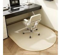 Surwin Velours de Cristal Tapis Chaise de Bureau, Antidérapant Tapis de Sol Bureau Tissu, Protection Sol Chaise Gaming pour Protection en Carrelage, Plancher de Bois (Beige,50x120cm)