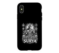 Surya Eye of The Sun Vedic Hindou Sun God Coque pour iPhone X/XS